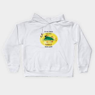 Fishing humor Kids Hoodie